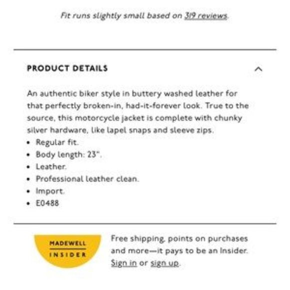 Limited Edition The Washed Leather Motorcycle Jacket - Picture 5 of 5